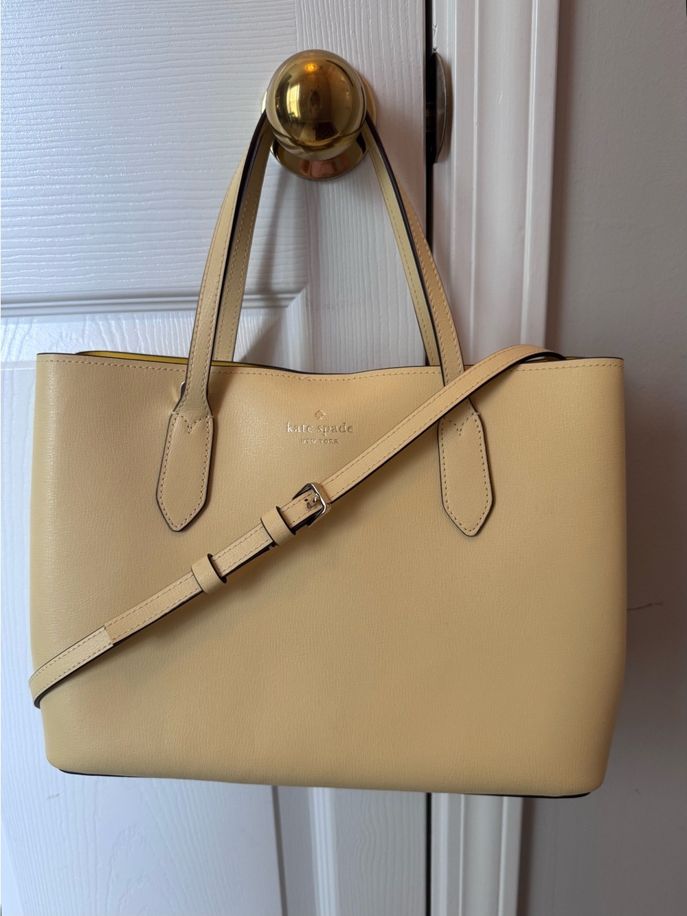 kate spade Lemon Yellow Leather Tote